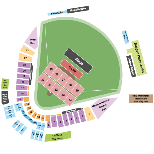 Virginia Credit Union Stadium Concert Seating Chart