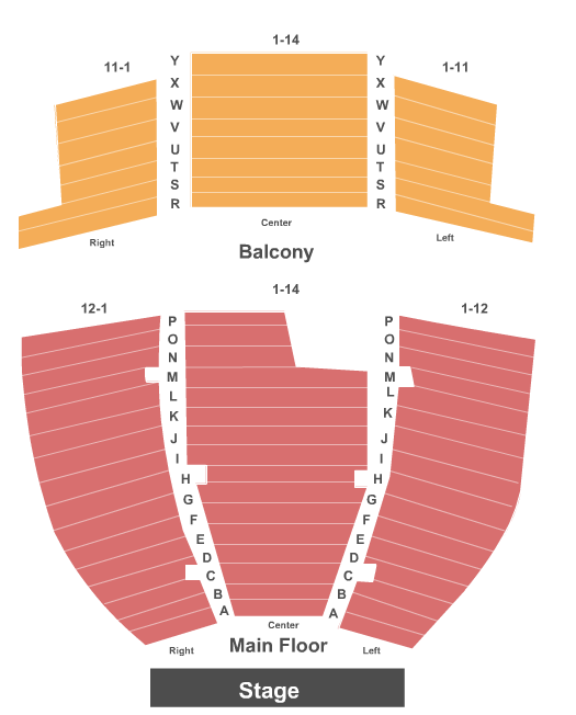 Fredericton Playhouse Seating Chart