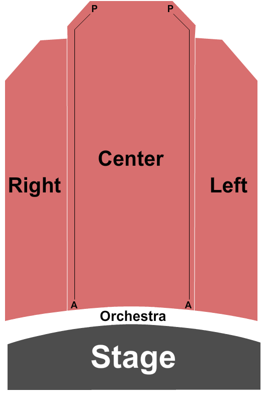 Freede Little Theatre At Civic Center Music Hall End Stage Seating Chart