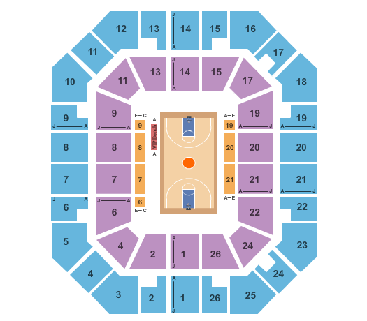 Freedom Hall Civic Center - TN Basketball Seating Chart