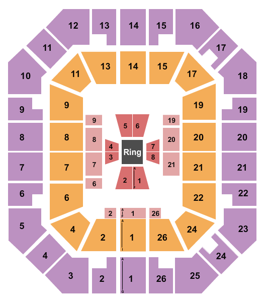 Freedom Hall Civic Center - TN Boxing Seating Chart