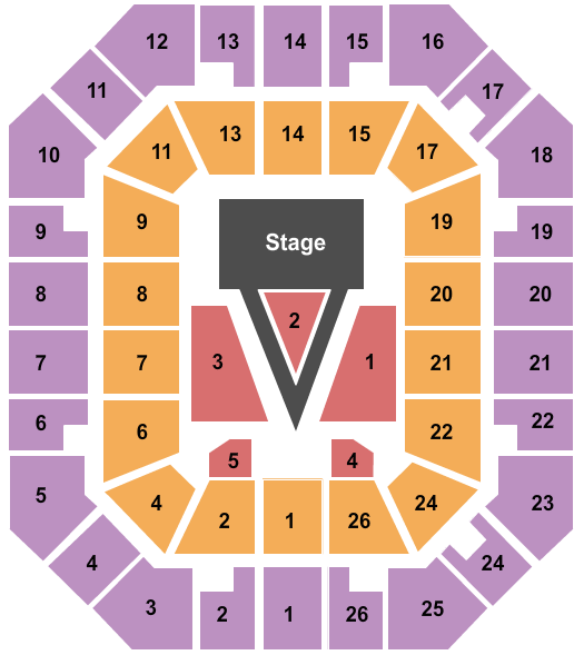 Freedom Hall Civic Center - TN For King And Country Seating Chart