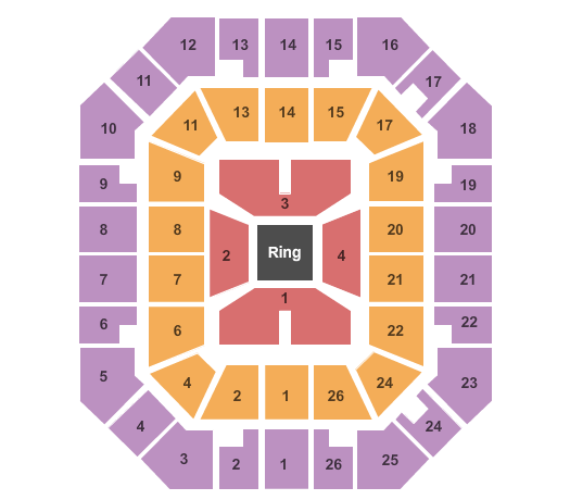 Freedom Hall Civic Center - TN WWE Seating Chart