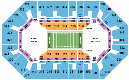 Freedom Hall At Kentucky State Fair Football Seating Chart