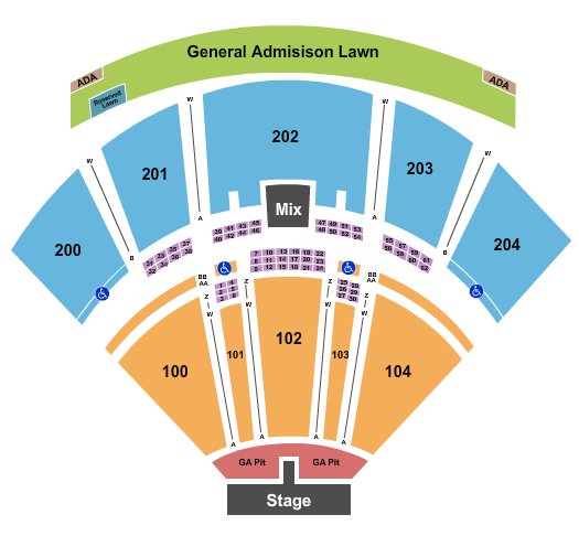 Freedom Mortgage Pavilion Creed Seating Chart