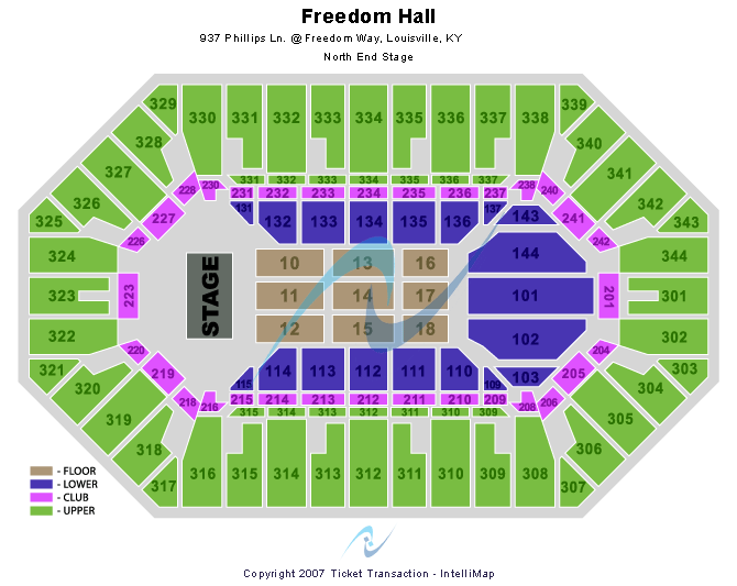 Freedom Hall At Kentucky State Fair American Idol Seating Chart