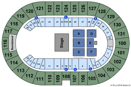 Freeman Coliseum Half House Seating Chart