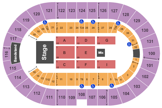 Freeman Coliseum Endstage 2 Seating Chart