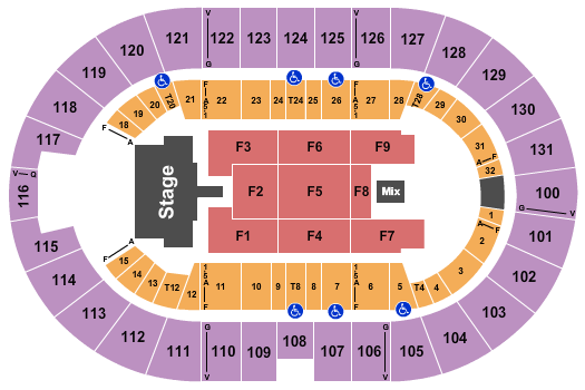 Freeman Coliseum Santa Fe Klan Seating Chart