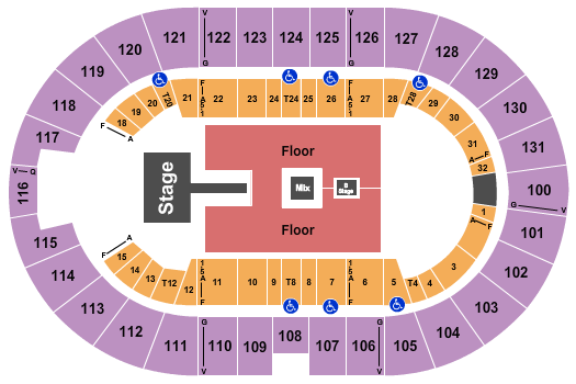 Freeman Coliseum Shinedown Seating Chart
