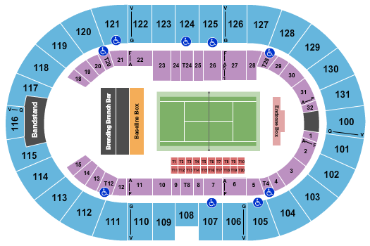 Freeman Coliseum Tennis Seating Chart