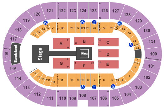 Freeman Coliseum WWE 2 Seating Chart
