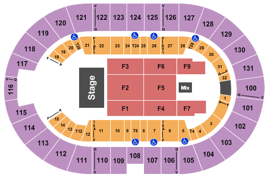 Freeman Coliseum Zion & Lennox Seating Chart