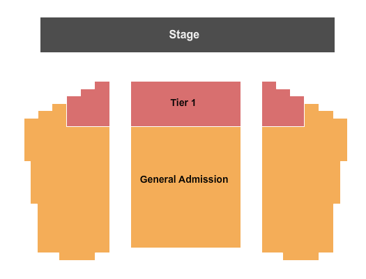 Fremont Theater - CA Tier 1 & GA Seating Chart
