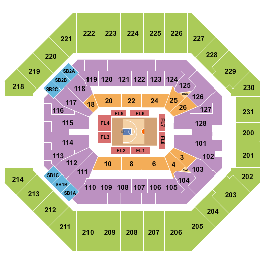 Frost Bank Center Basketball - Big3 Seating Chart