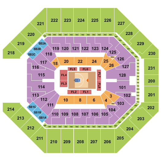 Frost Bank Center Basketball - Big3 Seating Chart