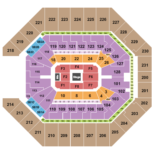 Frost Bank Center Center Stage 3 Seating Chart