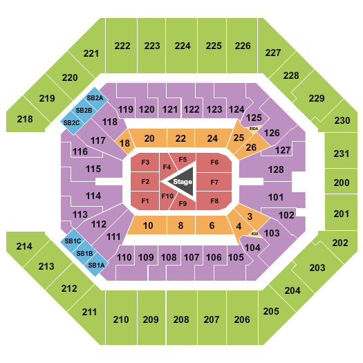 Frost Bank Center Center Stage 2 Seating Chart