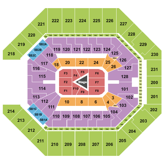 Frost Bank Center Center Stage 2 Seating Chart