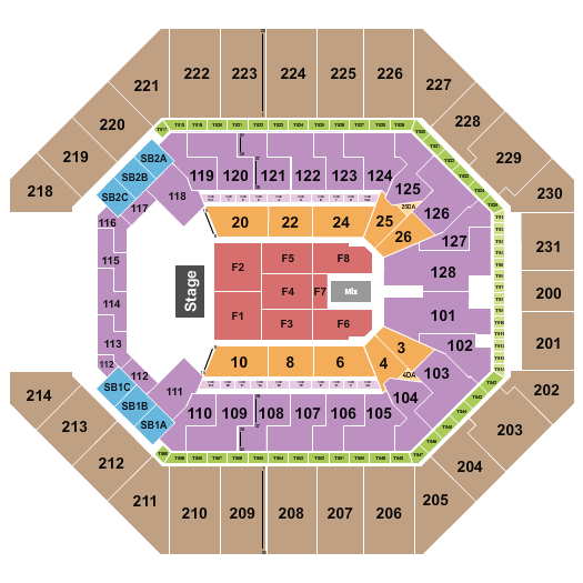 Frost Bank Center Seating Chart