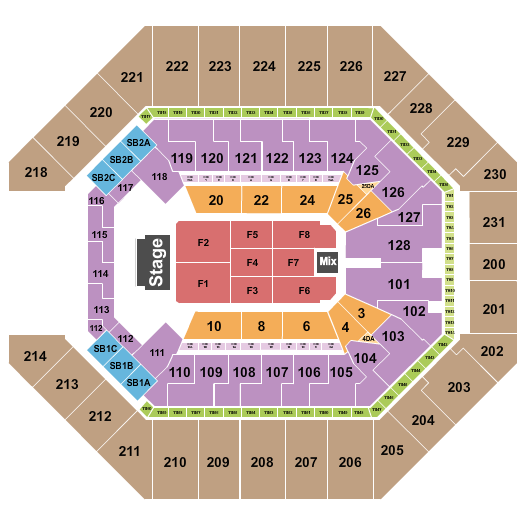 Frost Bank Center Endstage 7 Seating Chart