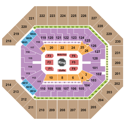 Frost Bank Center MMA Seating Chart