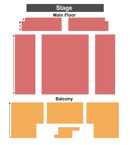 Fuller Hall At St. Johnsbury Academy End Stage Seating Chart