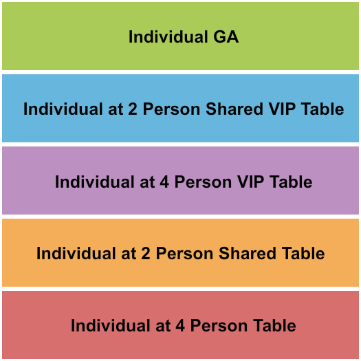 Funny Bone Comedy Club - Des Moines Tables/VIP 2&4 Seating Chart
