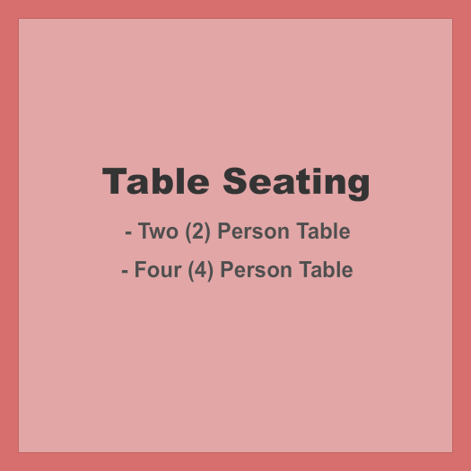 Funny Bone Comedy Club - Cleveland Table Seating - Static Seating Chart