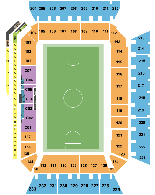 Geodis Park Club World Cup Seating Chart