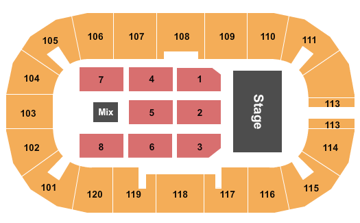 GFL Memorial Gardens Rock Of Ages Seating Chart