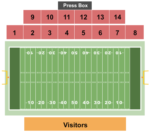 Gaffney High School Reservation Stadium Football Seating Chart