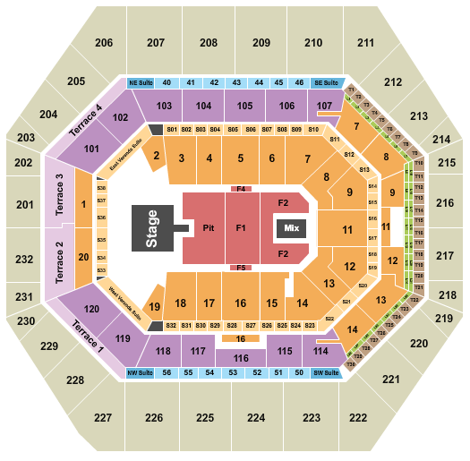 Gainbridge Fieldhouse Avett Brothers Seating Chart