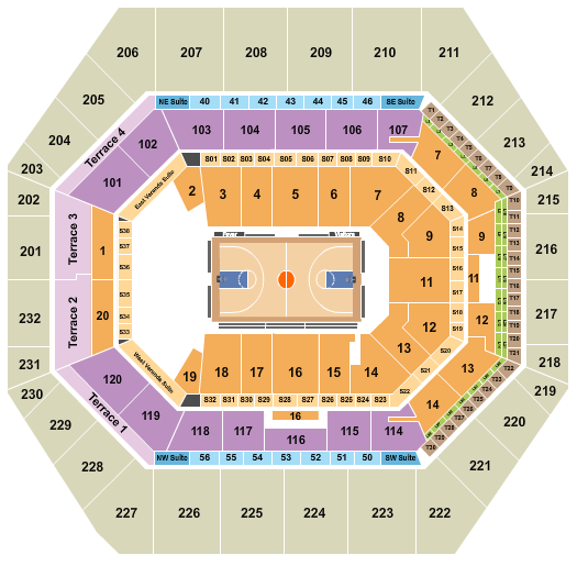 Gainbridge Fieldhouse Basketball - Indiana Seating Chart