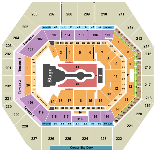 Gainbridge Fieldhouse Cardi B Seating Chart
