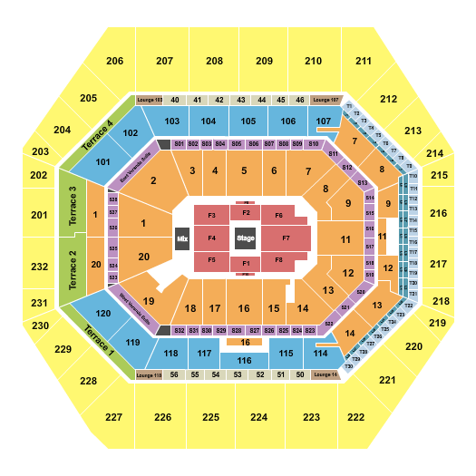 Gainbridge Fieldhouse Center Stage 2 Seating Chart