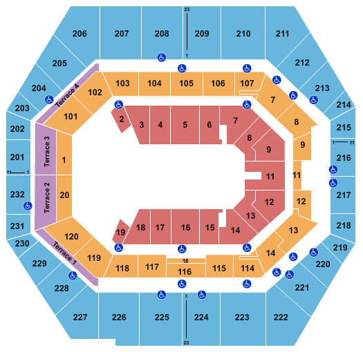 seating chart for Gainbridge Fieldhouse - PBR-2 - eventticketscenter.com