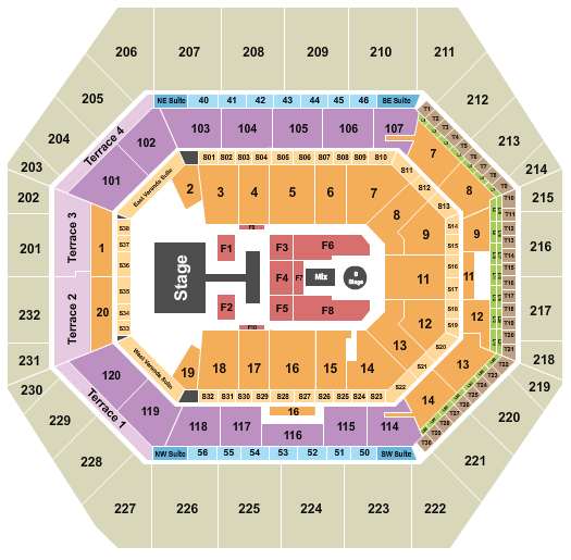 Gainbridge Fieldhouse Descendants & Zombies Seating Chart