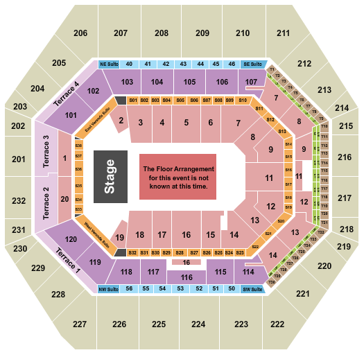 Gainbridge Fieldhouse Generic Floor Seating Chart