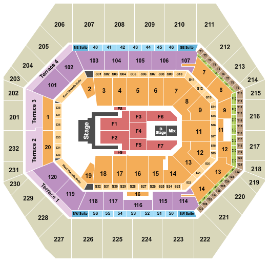 Gainbridge Fieldhouse Jelly Roll Seating Chart