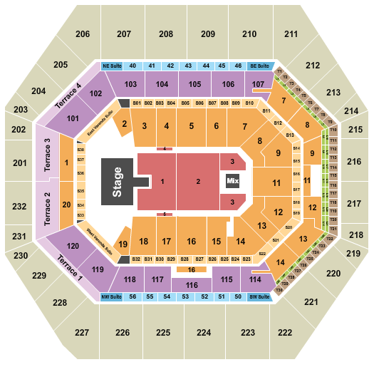 Gainbridge Fieldhouse Matt Rife Seating Chart