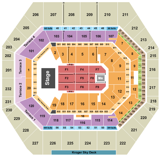 Gainbridge Fieldhouse Pentatonix Seating Chart