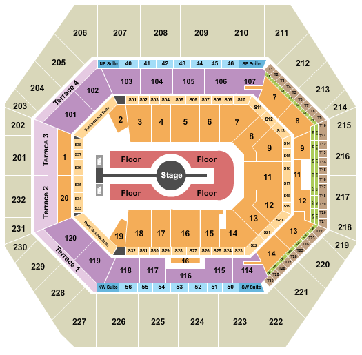 Gainbridge Fieldhouse Rod Wave 2024 Seating Chart