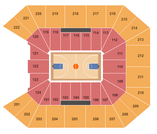 Galen Center Basketball Seating Chart