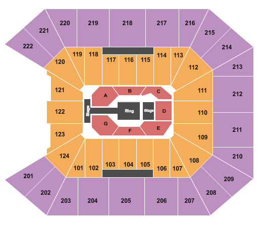 Galen Center Boxing-2 Seating Chart