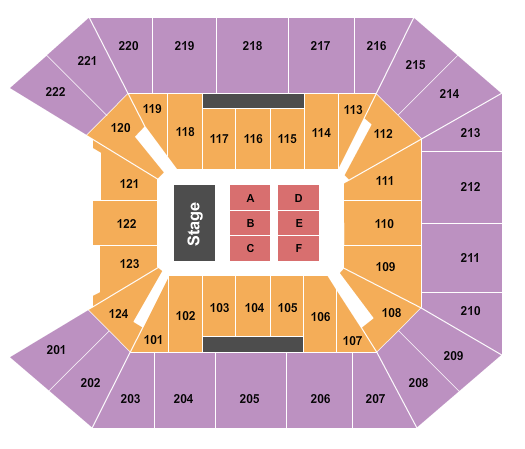 Galen Center Endstage 2 Seating Chart