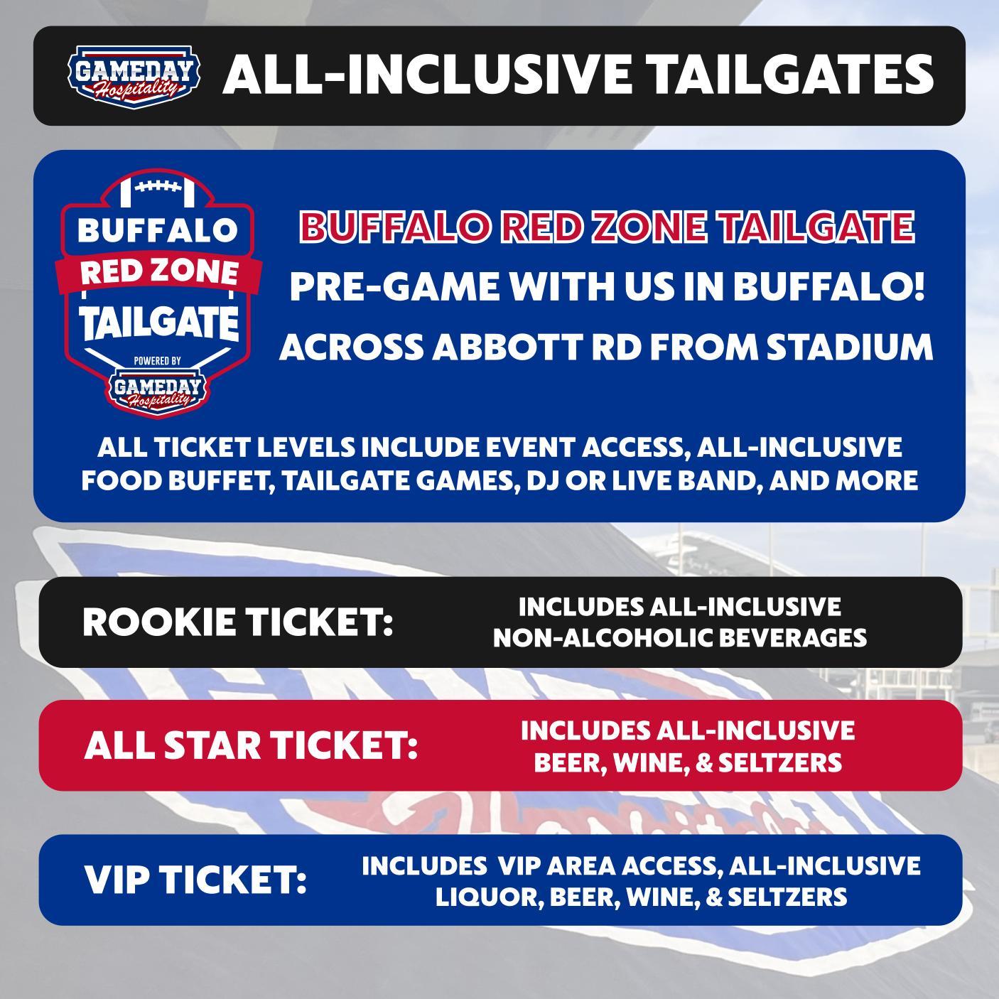 Buffalo Red Zone Tailgate: Buffalo Bills vs. Cincinnati Bengals