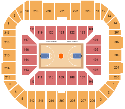 Gampel Pavilion Basketball Seating Chart