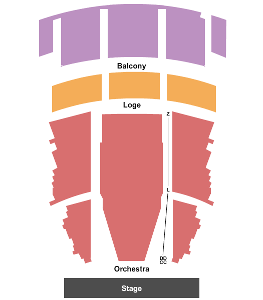 Garde Arts Center Seating Map