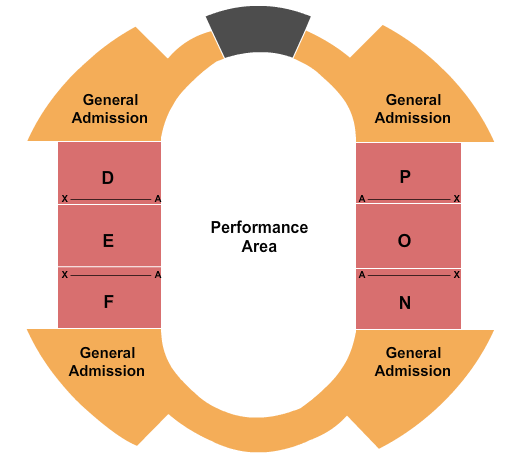 Garrett Coliseum Performance Area 2 Seating Chart